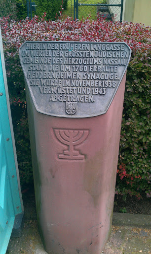 Synagogengedenkstein Heddernheim