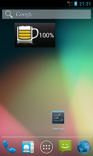 Battery Beer Widget