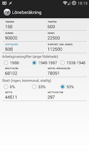 Löneberäkning - Egen firma Screenshots 0