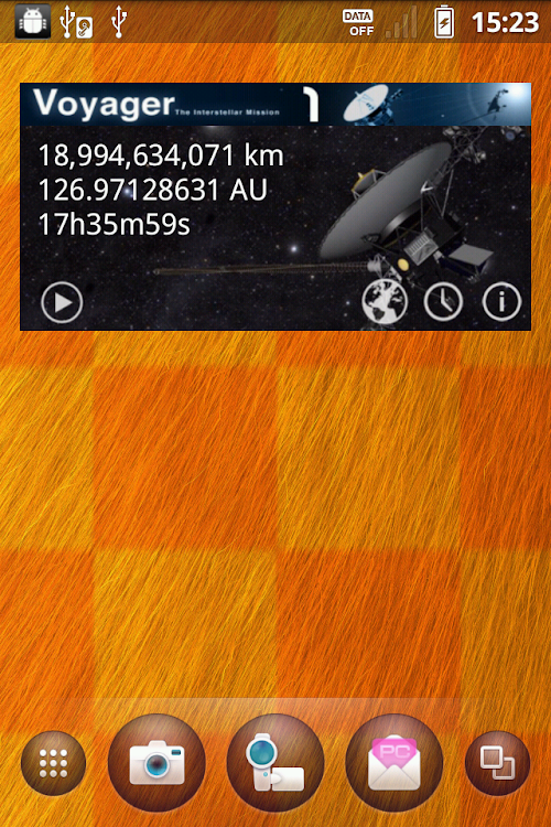 Android application Voyagers Widget screenshort
