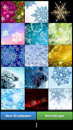 Snowflakes HD Wallpapers poster 1