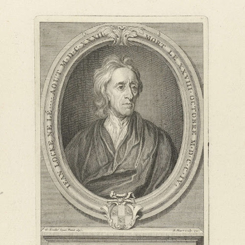 Portret van John Locke, Bernard Picart, naar Gottfried Kneller, 1721