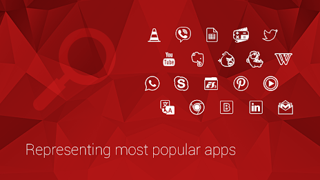 Minimalistic Icons | Red poster 12