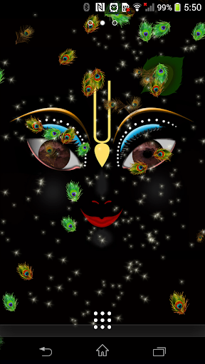 Lord Krishna 3D eye Wallpaper
