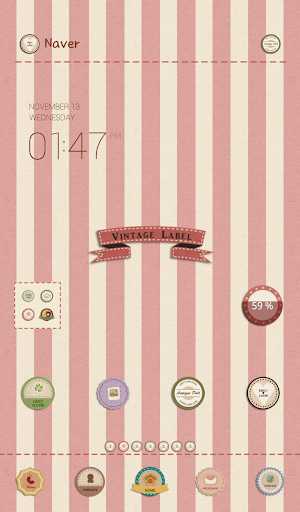 Vintage label Dodol Theme