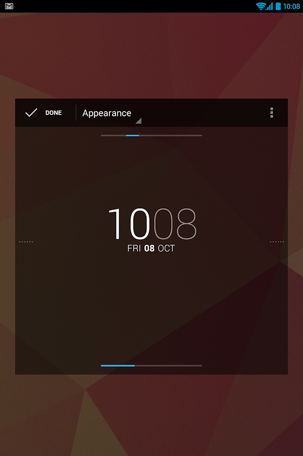 DashClock Widget - screenshot