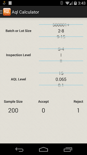 AQL Calculator