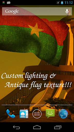 【免費個人化App】3D Burkina Faso Flag LWP-APP點子