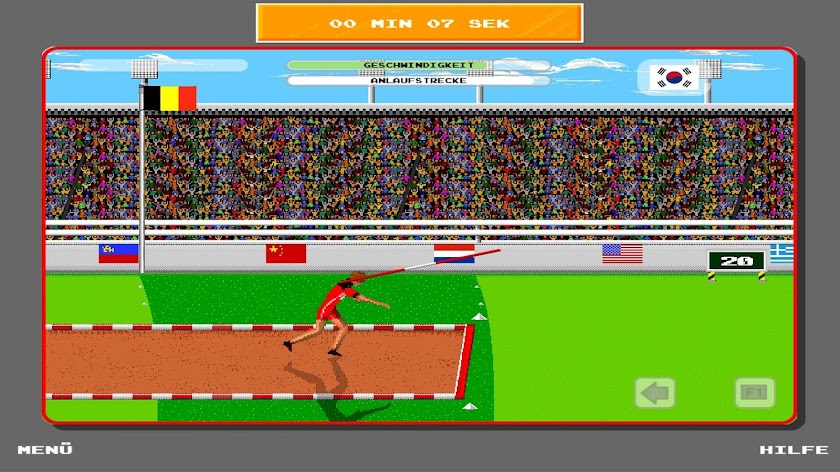 Epyx Summer Games Reloaded (D) Screen 2