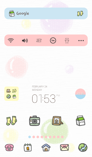 bubbles pattern dodol theme