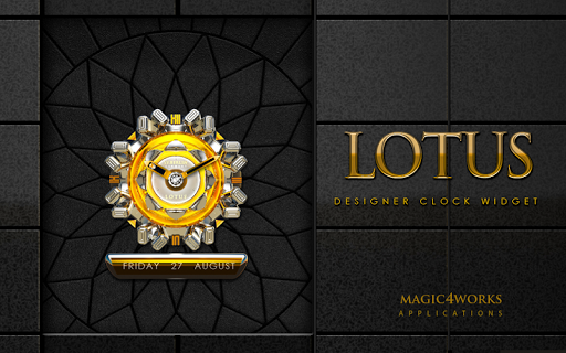 【免費生活App】Lotus designer Clock Widget-APP點子