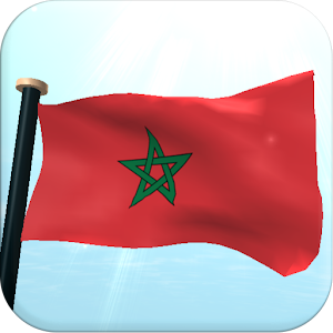 Morocco Flag 3D Live Wallpaper