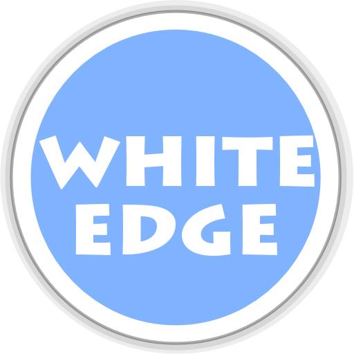 WHITE EDGE ICONS APEX/NOVA/ADW LOGO-APP點子
