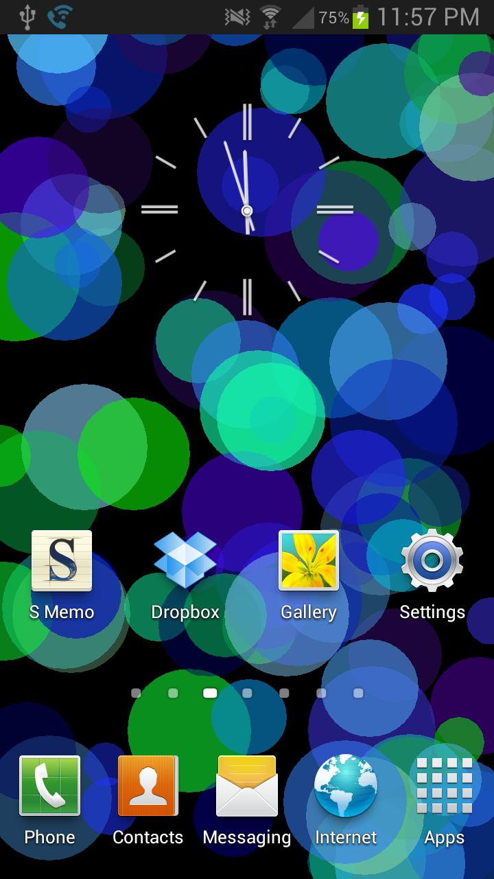 Circles Live Wallpaper Screen 1