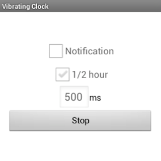 Vibrating Clock for smartwatch