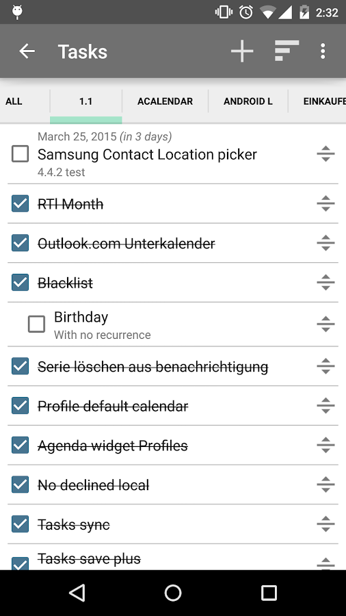    aCalendar+ Calendar & Tasks- screenshot  