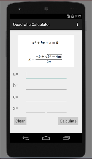 Quadratic Equation Calculator