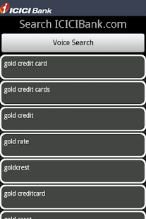 Lastest ICICI Voice Search APK for Android