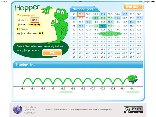 【免費教育App】Hopper: tenths-APP點子