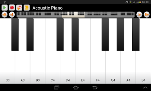 Android application Real Piano and Keyboard screenshort