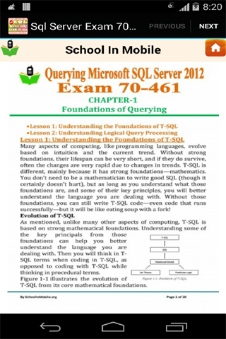 【免費教育App】SQLSERVER考试70-461 FREE-APP點子