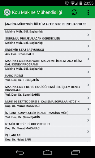 Kou Makine Mühendisliği Duyuru