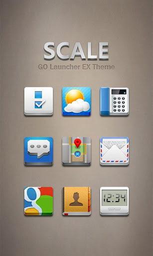 S-CALE GO Launcher Theme