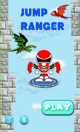 Flying red rangers jump game