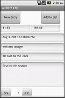 Wildlife Log APK Screenshot Thumbnail #2