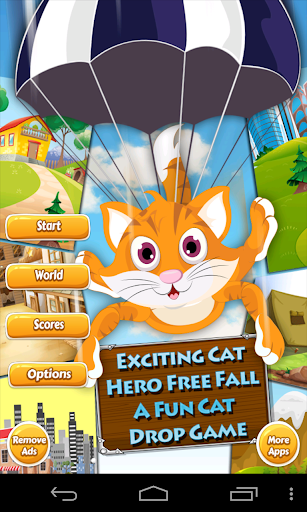 Exciting Cat Hero Free Fall