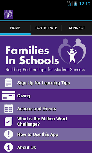 The Families in Schools App