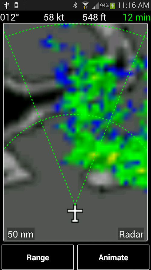 Android application Aircraft Rainfall Radar screenshort