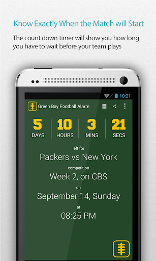 Green Bay Football Alarm