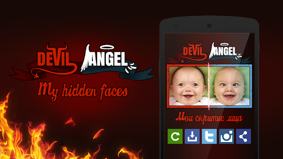 How to get Angel or Devil? Your face 1.4 unlimited apk for bluestacks