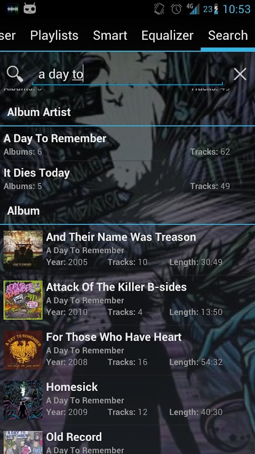 GoneMAD Music Player (Trial) - screenshot