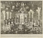 Vuurwerk bij de viering van de Vrede van Utrecht, 1713. Daniël Stopendael naar Daniël Marot I, 1713