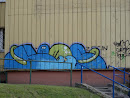 Blue-Green Graffiti