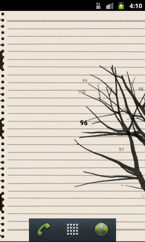 Android application Number Tree screenshort