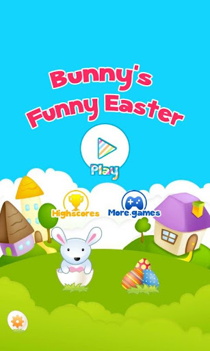 Easter Funny Bunny Catch Eggs