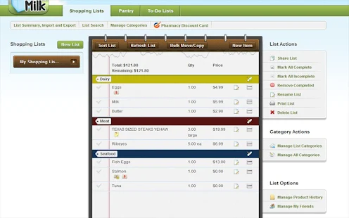 Out of Milk Shopping List - screenshot thumbnail
