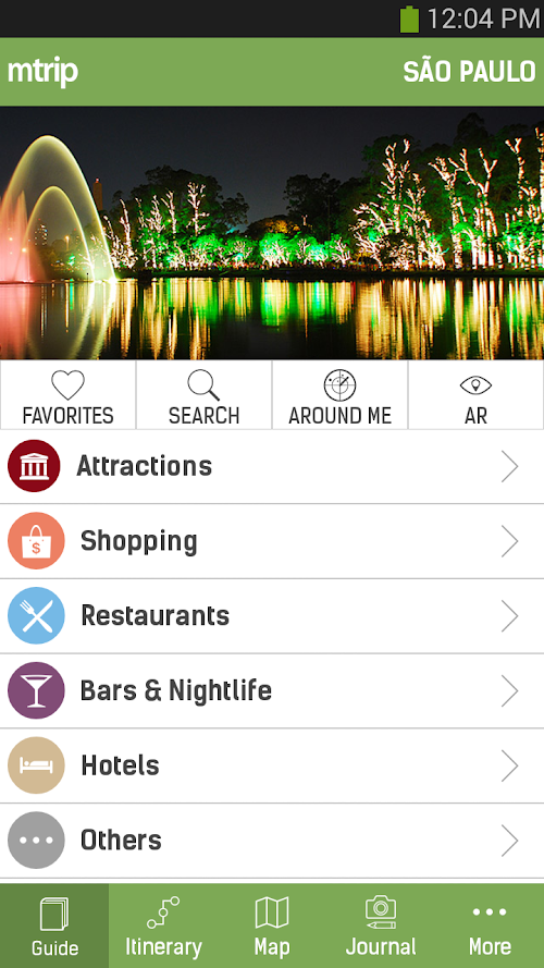 Android application São Paulo Travel Guide – mTrip screenshort