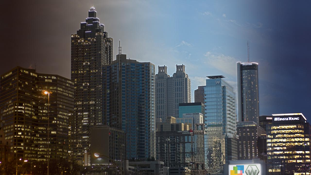 Atlanta City Skyline