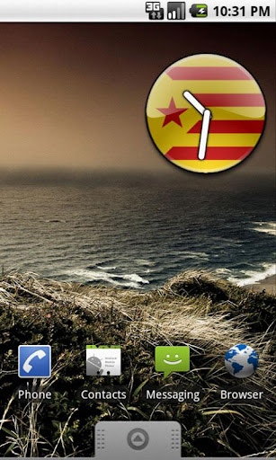 Estelada Vermella Clock Widget