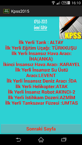 Kpss Güncel Bilgiler 2015