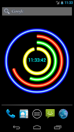 Neon Clock Live Free Wallpaper poster 7