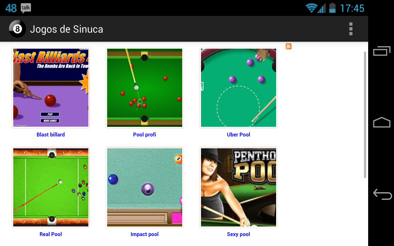 Jogos de Sinuca - screenshot