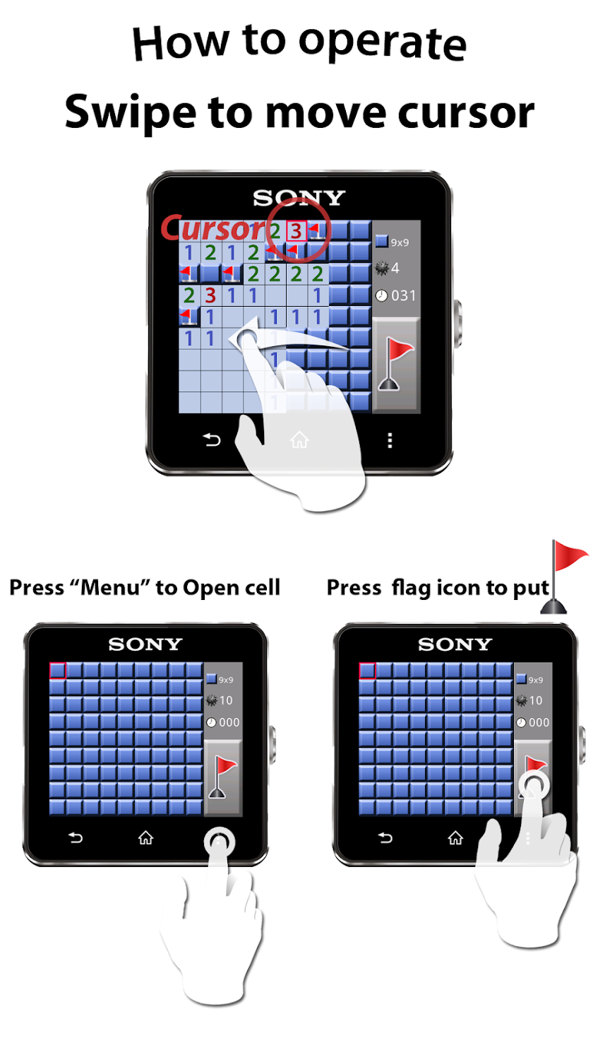 Minesweeper for Smartwatch2 Screen 3