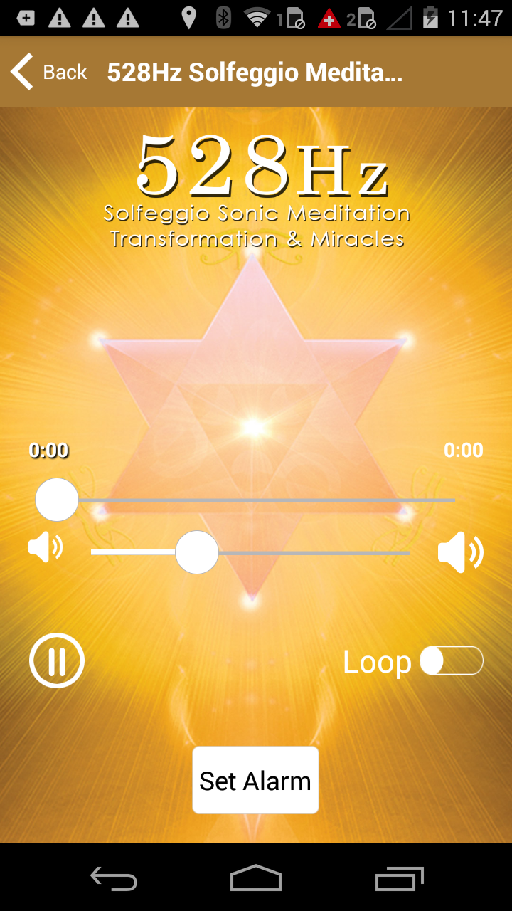 528 Hz Solfeggio Meditation Screen 3