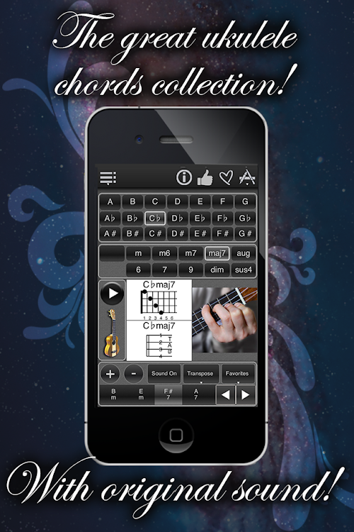 Android application 120 Ukulele Chords screenshort