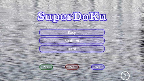 Android application Sudoku SuperDoKu screenshort